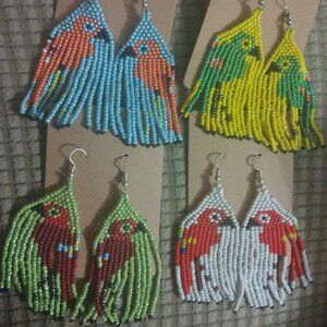 Parrot earrings